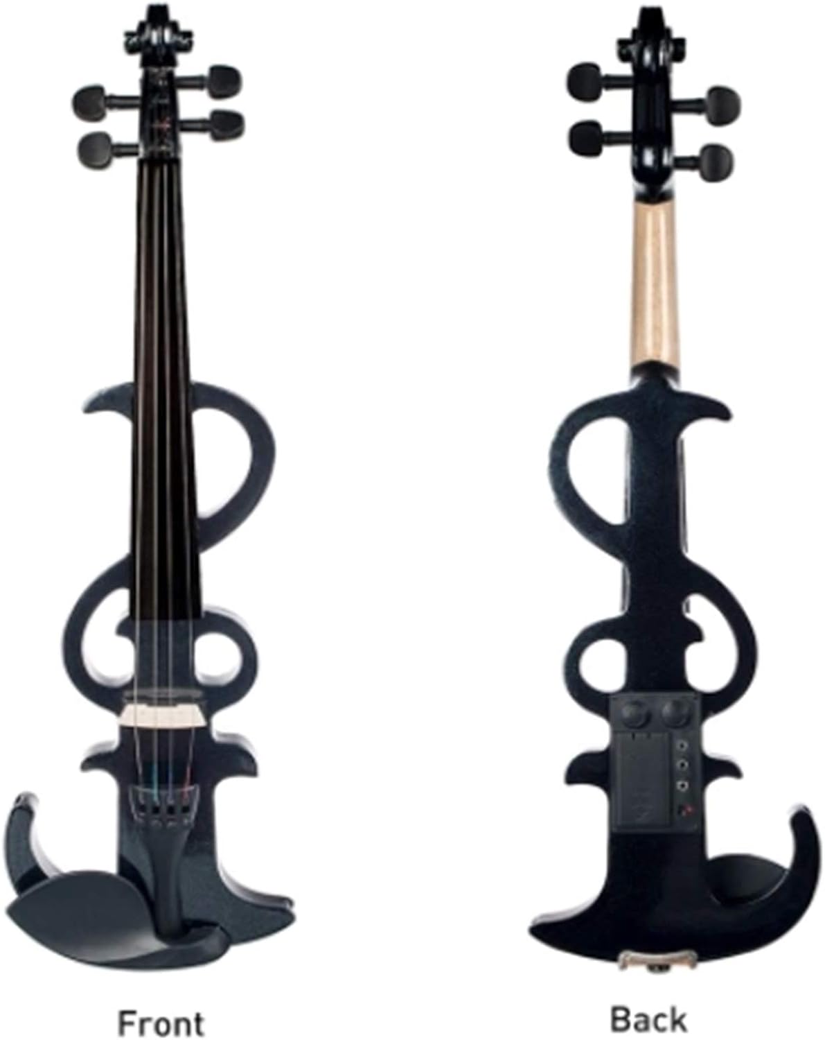 カエデ バイオリン フルサイズ4/4電子サイレントバイオリンセットカエデの黒檀